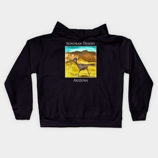 Roadrunner as seen in the Sonoran Desert in Arizona Kids Hoodie